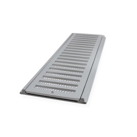 Conjunto Grelha com Tela Veicular Alumínio 15X50cm LG Mais