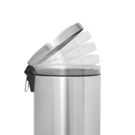 Lixeira Inox Acabamento Acetinado Pedal 5L 94538/505