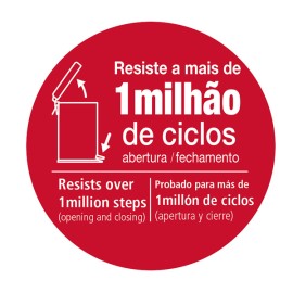 Lixeira Inox Acabamento Acetinado Pedal 5L 94538/505