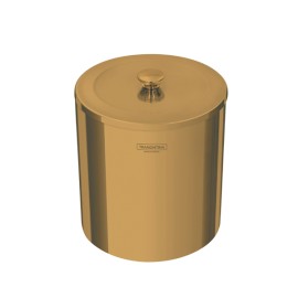 Lixeira Gold e Inox Polido com Tampa  94540/051