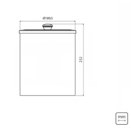 Lixeira Gold e Inox Polido com Tampa  94540/051