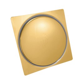 Ralo Click Inox Dourado 10cm Península