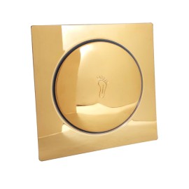 Ralo Click Inox Dourado 15cm Península