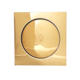 Ralo Click Inox Dourado 15cm Península