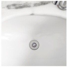 Válvula de Lavatório Inox Longa Tampa de Silicone 7/8 Península