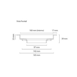 Ralo Linear Elleve Square Tampa Rose Gold 15 X 15 Cm - 4245