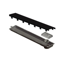 Ralo Linear Elleve Versatile Tampa Black Matte 50 Cm - 4254