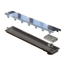 Ralo Linear Elleve Versatile Tampa Inox Polido 50 Cm - 4256