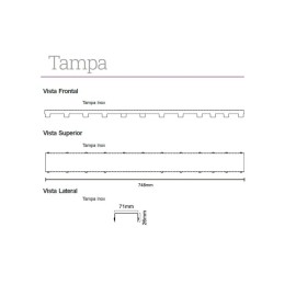 Ralo Linear Elleve Versatile Tampa Inox 75 Cm - 4258