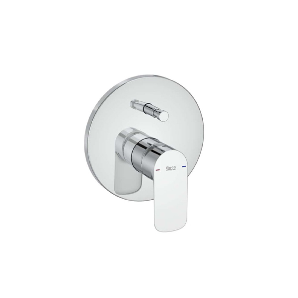 Acabamento Monocomando Cala Cromado Banheira ou Chuveiro com Desviador A5A066EC00 Roca Acabamento Monocomando Cala Cromado Banheira ou Chuveiro com Desviador A5A066EC00 Roca