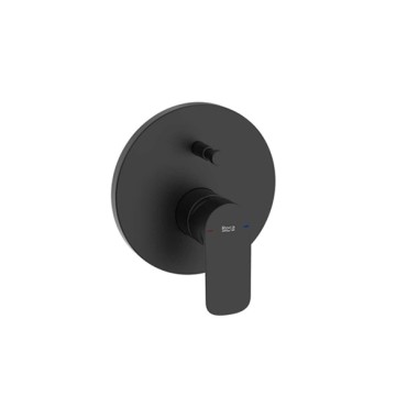 Acabamento Monocomando Cala Black Matte Banheira ou Chuveiro com Desviador A5A066ENB0 Roca