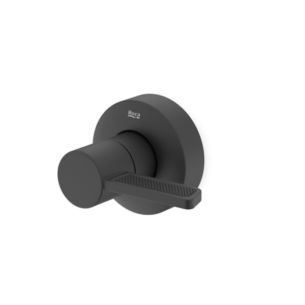 Acabamento de Registro Logic Black Matte Pequeno A5A162GNBC Roca Acabamento de Registro Logic Black Matte Pequeno A5A162GNBC Roca