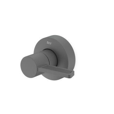 Acabamento de Registro Logic Grafite Matte Pequeno A5A162GNGC Roca