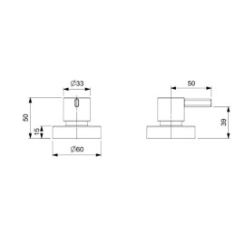 Acabamento de Registro Ona Black Matte Base Docol Pequeno A5A169EC0C Roca