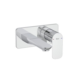 Acabamento para Monocomando Lavatório de Parede Cala Cromado  A5A356EC00 Roca Acabamento para Monocomando Lavatório de Parede Cala Cromado  A5A356EC00 Roca