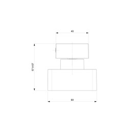 Acabamento de Registro Virtus Black Matte Base Deca Pequeno A5A819DNBC Roca Acabamento de Registro Virtus Black Matte Base Deca Pequeno A5A819DNBC Roca