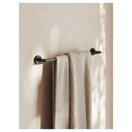 Toalheiro Barra 600mm New City Preto Matte B5006E70R0 Roca