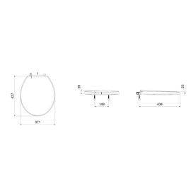 Assento PP Universal Zip Branco Brilhante A801G2D001 Roca Assento PP Universal Zip Branco Brilhante A801G2D001 Roca