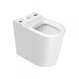 Bacia Para Caixa Com Saída Dual Rimless Round Branco Brilhante B342526000 Roca