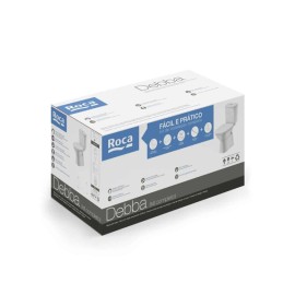 Kit Bacia Caixa Acoplada Completo Assento Termofixo Debba Classic Branco C329723000 Roca