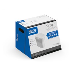 Kit Bacia Convencional Completo Assento Termofixo Nexo Branco Brilhante C343727001 Roca