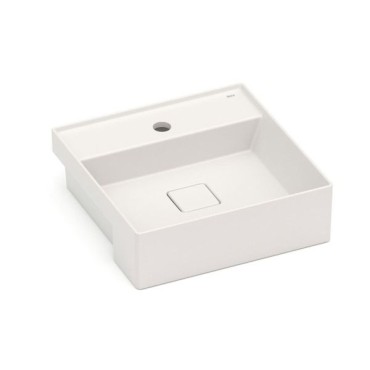 Cuba Semi Encaixe 400X400mm Com Mesa T10 Terra Beige A32722P650 Roca