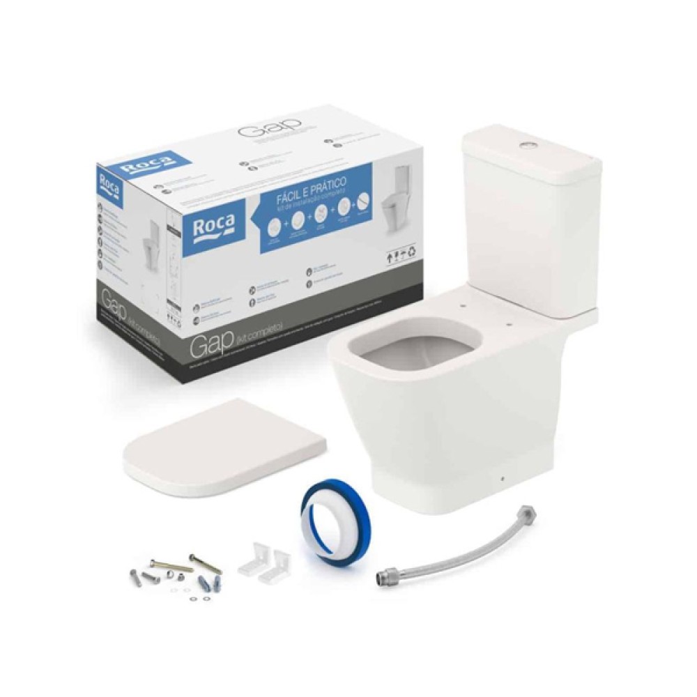 Kit Bacia Caixa Acoplada Itens De Instalação Gap Beige C323723010 Kit Bacia Caixa Acoplada Itens De Instalação Gap Beige C323723010
