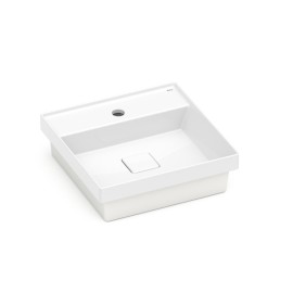 Cuba de Sobrepor 400x400mm com mesa Terra T11 Branco Brilhante A32722U000 Roca Cuba de Sobrepor 400x400mm com mesa Terra T11 Branco Brilhante A32722U000 Roca