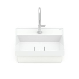 Cuba de Sobrepor 400x400mm com mesa Terra T11 Branco Brilhante A32722U000 Roca Cuba de Sobrepor 400x400mm com mesa Terra T11 Branco Brilhante A32722U000 Roca