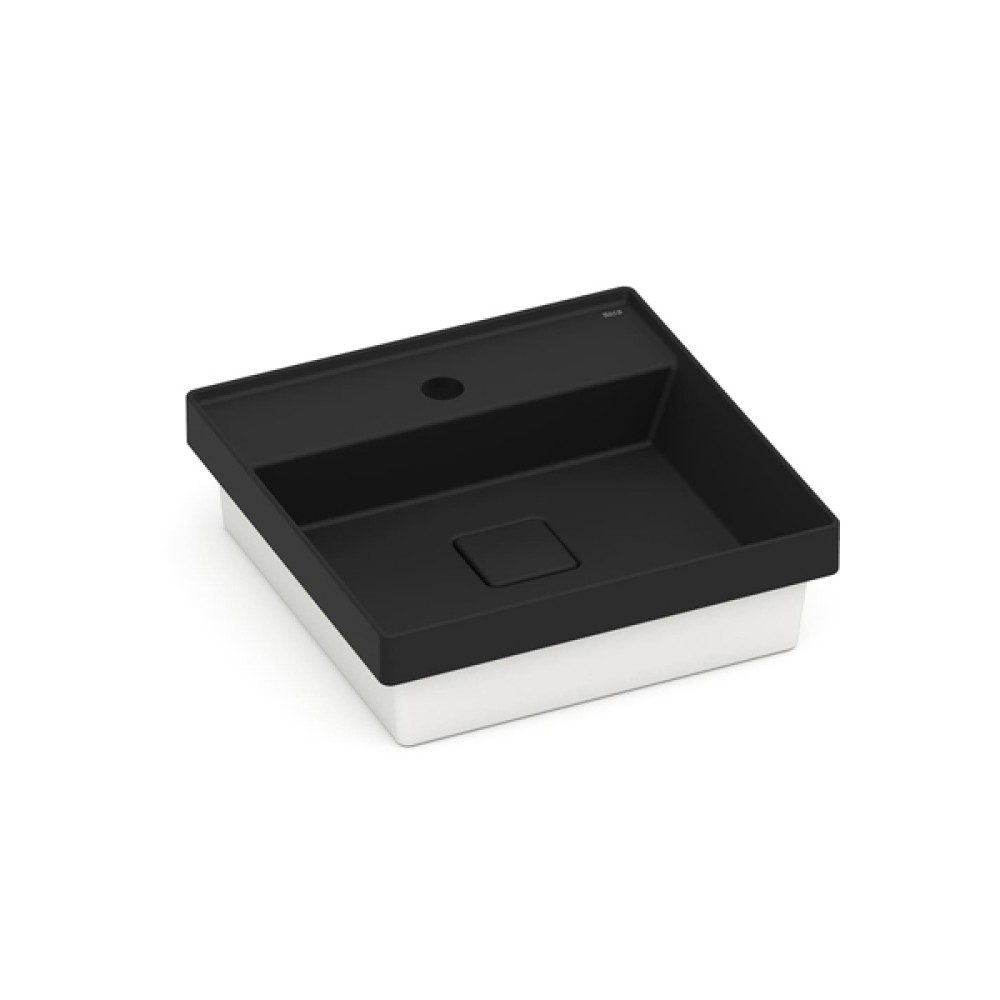 Cuba de Sobrepor 400x400mm com mesa Terra T11 Black Matte A32722U080 Roca Cuba de Sobrepor 400x400mm com mesa Terra T11 Black Matte A32722U080 Roca