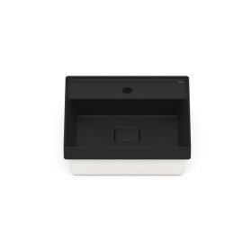 Cuba de Sobrepor 400x400mm com mesa Terra T11 Black Matte A32722U080 Roca Cuba de Sobrepor 400x400mm com mesa Terra T11 Black Matte A32722U080 Roca