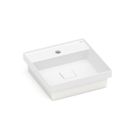 Cuba de Sobrepor 400x400mm com mesa Terra T11 Branco Matte A32722U620 Roca Cuba de Sobrepor 400x400mm com mesa Terra T11 Branco Matte A32722U620 Roca