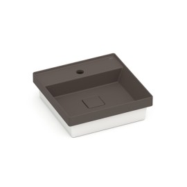 Cuba de Sobrepor 400x400mm com mesa Terra T11 Café A32722U660 Roca Cuba de Sobrepor 400x400mm com mesa Terra T11 Café A32722U660 Roca