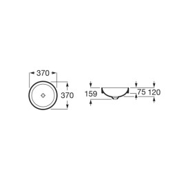 Cuba Sobrepor 370X370mm Inspira Round Branco Bilhante A32752R000 Roca Cuba Sobrepor 370X370mm Inspira Round Branco Bilhante A32752R000 Roca