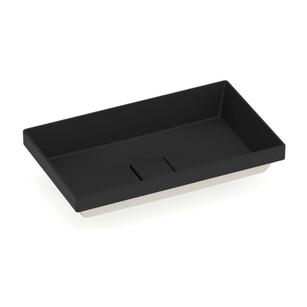 Cuba de Sobrepor 500x300mm Terra T17 Black Matte A327B3D080 Roca