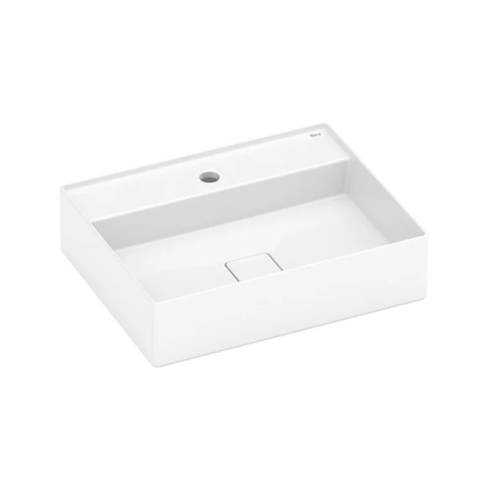 Cuba de Apoio 500X400mm Com Mesa Roca T19 Terra Branco Brilhante A327B3F000 Roca