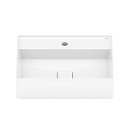 Cuba de Apoio 500X400mm Com Mesa Roca T19 Terra Branco Brilhante A327B3F000 Roca