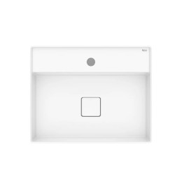 Cuba de Apoio 500X400mm Com Mesa Roca T19 Terra Branco Brilhante A327B3F000 Roca