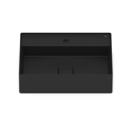 Cuba de Apoio 500X400mm Com Mesa Roca T19 Terra Matte Black A327B3F080 Roca