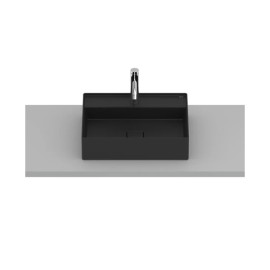 Cuba de Apoio 500X400mm Com Mesa Roca T19 Terra Matte Black A327B3F080 Roca