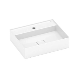Cuba de Apoio 500X400mm Com Mesa Roca T19 Terra Branco Mate A327B3F620 Roca