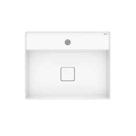 Cuba de Apoio 500X400mm Com Mesa Roca T19 Terra Branco Mate A327B3F620 Roca