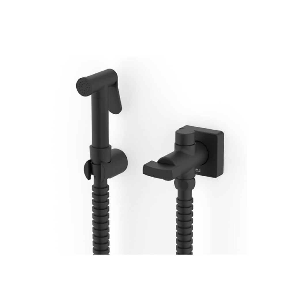 Ducha Higiênica com Derivação Virtus Black Matte A5A789DNBC Roca Ducha Higiênica com Derivação Virtus Black Matte A5A789DNBC Roca