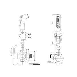 Ducha Higiênica com Derivação Ona Cromada A5A789EC0C Roca
