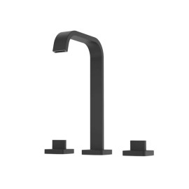 Misturador Lavatório Mesa 3 Furos de Bica Alta com Válvula Virtus Matte Black A5A449DNBC Roca