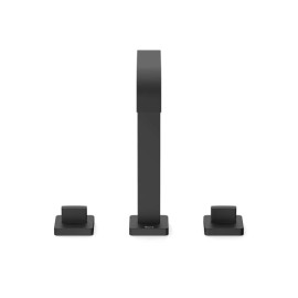 Misturador Lavatório Mesa 3 Furos de Bica Alta com Válvula Virtus Matte Black A5A449DNBC Roca