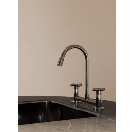 Misturador para Cozinha Mesa com Bica Móvel e Arejador Articulado Cross Cromado B5010F6CRB Roca