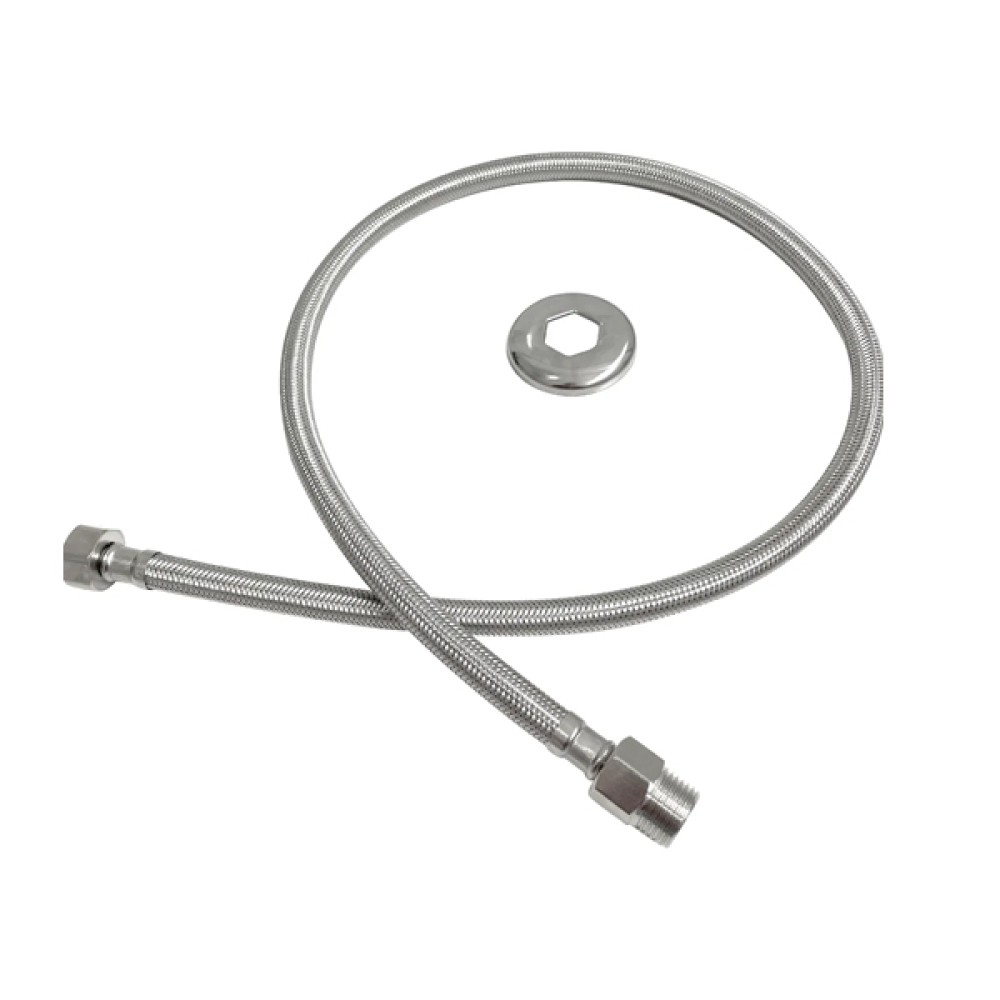 Engate Flexível Latão 1/2x1,20mt Cromado Ruffi