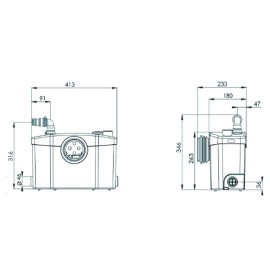 SFA SANIPRO UP Bomba Trituradora para vaso sanitário / lavatório e chuveiro - 220V SRUPBR SFA SANIPRO UP Bomba Trituradora para vaso sanitário / lavatório e chuveiro - 220V SRUPBR