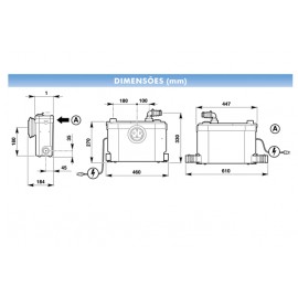 SFA SANISLIM Bomba Trituradora slim para vaso sanitário  lavatório e chuveiro - 220V SLIM2BR SFA SANISLIM Bomba Trituradora slim para vaso sanitário  lavatório e chuveiro - 220V SLIM2BR